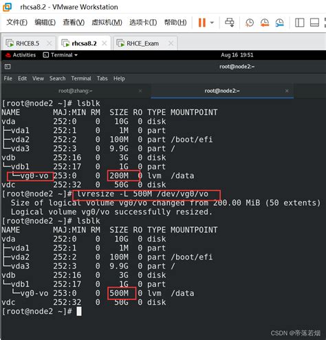 lvresize shrink.